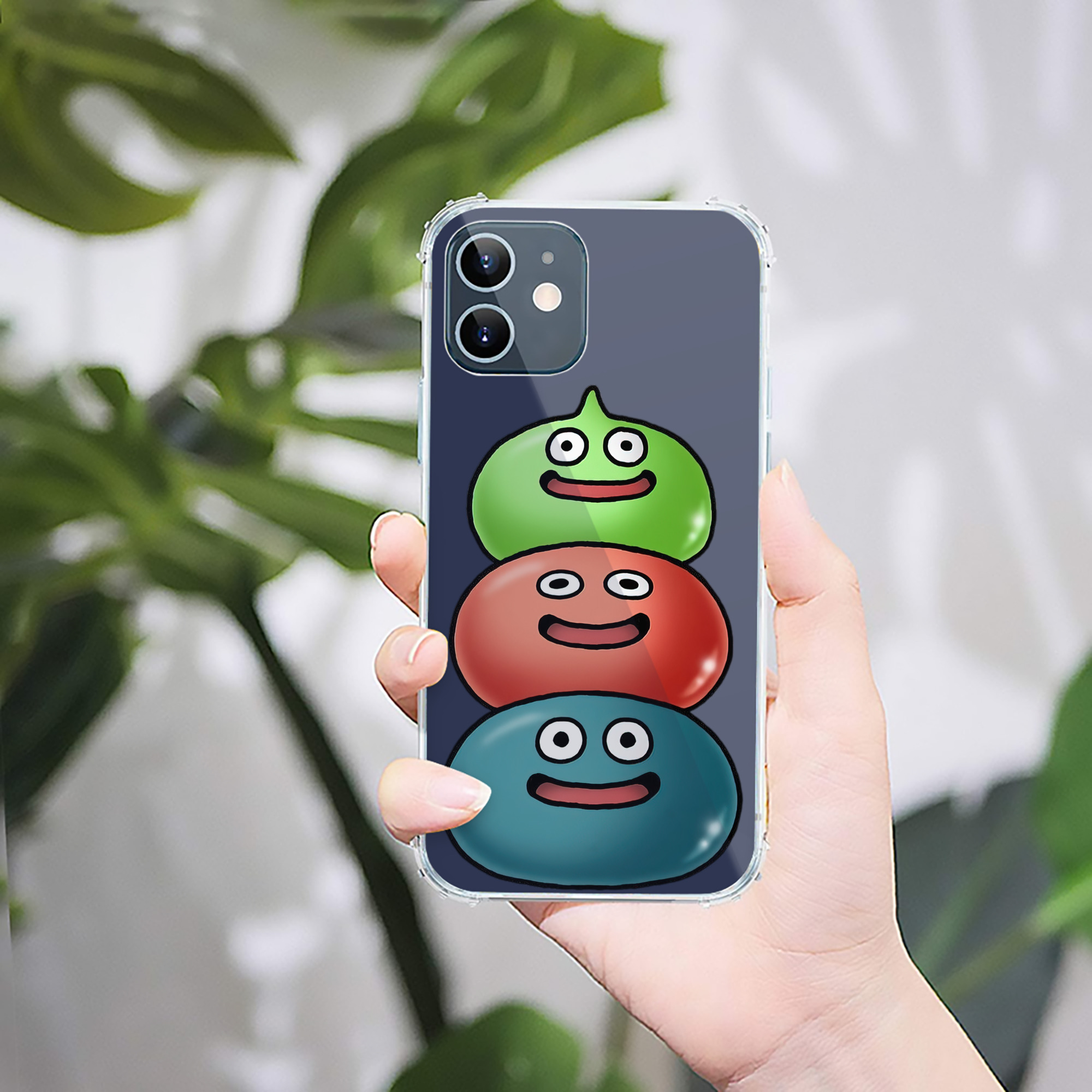 （画像用） ドラゴンクエスト Doragon Kuesuto Dragon Quest 【iPhone 12シリーズ対応】透明スマホケース（クリアソフトケース）